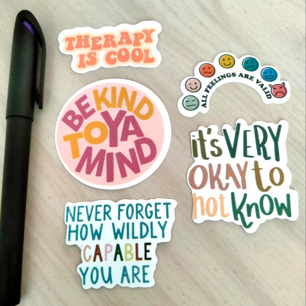 🪅Mental Health Stickers Mix 5 Pieces- Set 5🪅